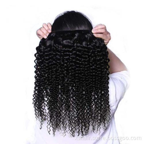 Hot Selling Kinky curly Human Hair Bundles Cuticle Aligned unprocessed 10A Hair weaves virgin hair